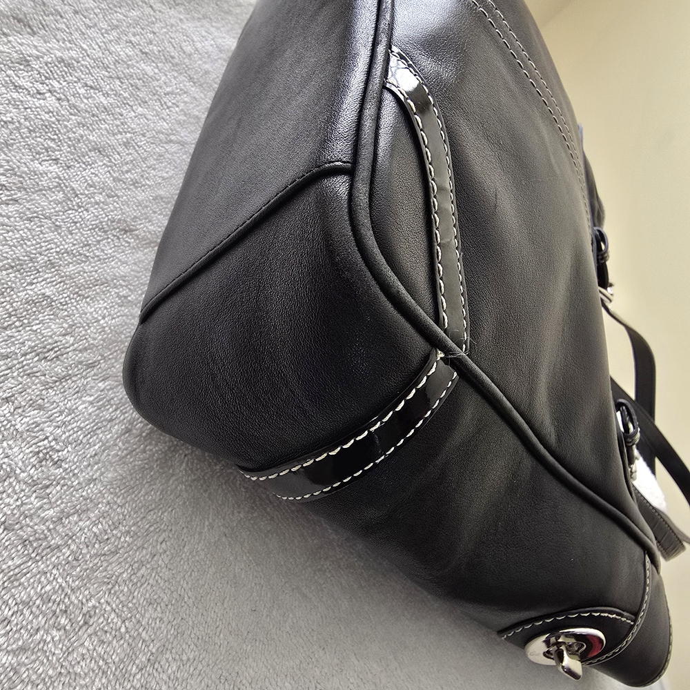 Coach Hamilton Black Leather Tote Bag - Picture 7 of 10
